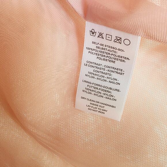 Helsi White & Tan Christy Scalloped Floral Applique Long Sleeve Mini Dress Small - Picture 10 of 12